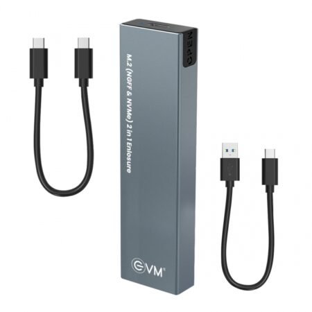 EVM M.2 & NVME 2 IN 1 ENCLOSURE