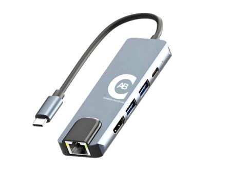 ABC TYPE C TO 5 IN 1 WITH LAN