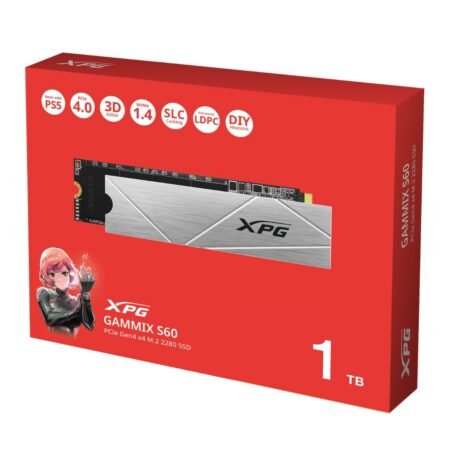 XPG ADATA GAMMIX S60 1 TB M.2 2280 NVME PCIE GEN4