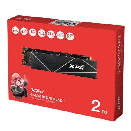 XPG ADATA GAMMIX S70 2 TB M.2 2280 NVME PCIE GEN4