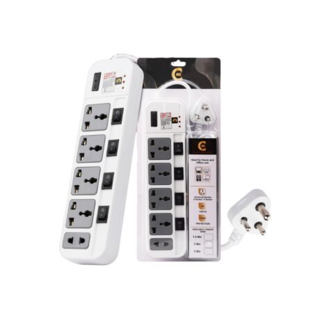 ABC POWER STRIPE 4 SOCKET 4 SWITCH 1.5 MTR